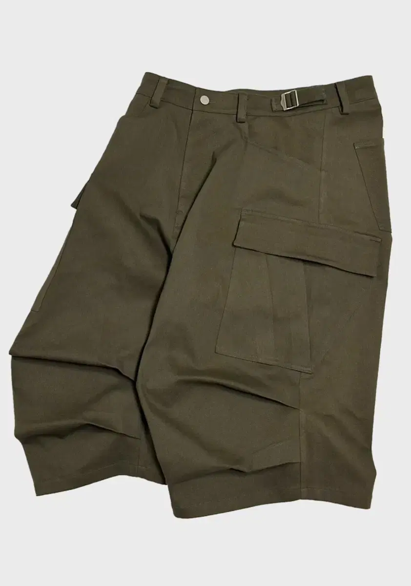 1) Non-Nodal Side Cargo Shorts Khaki