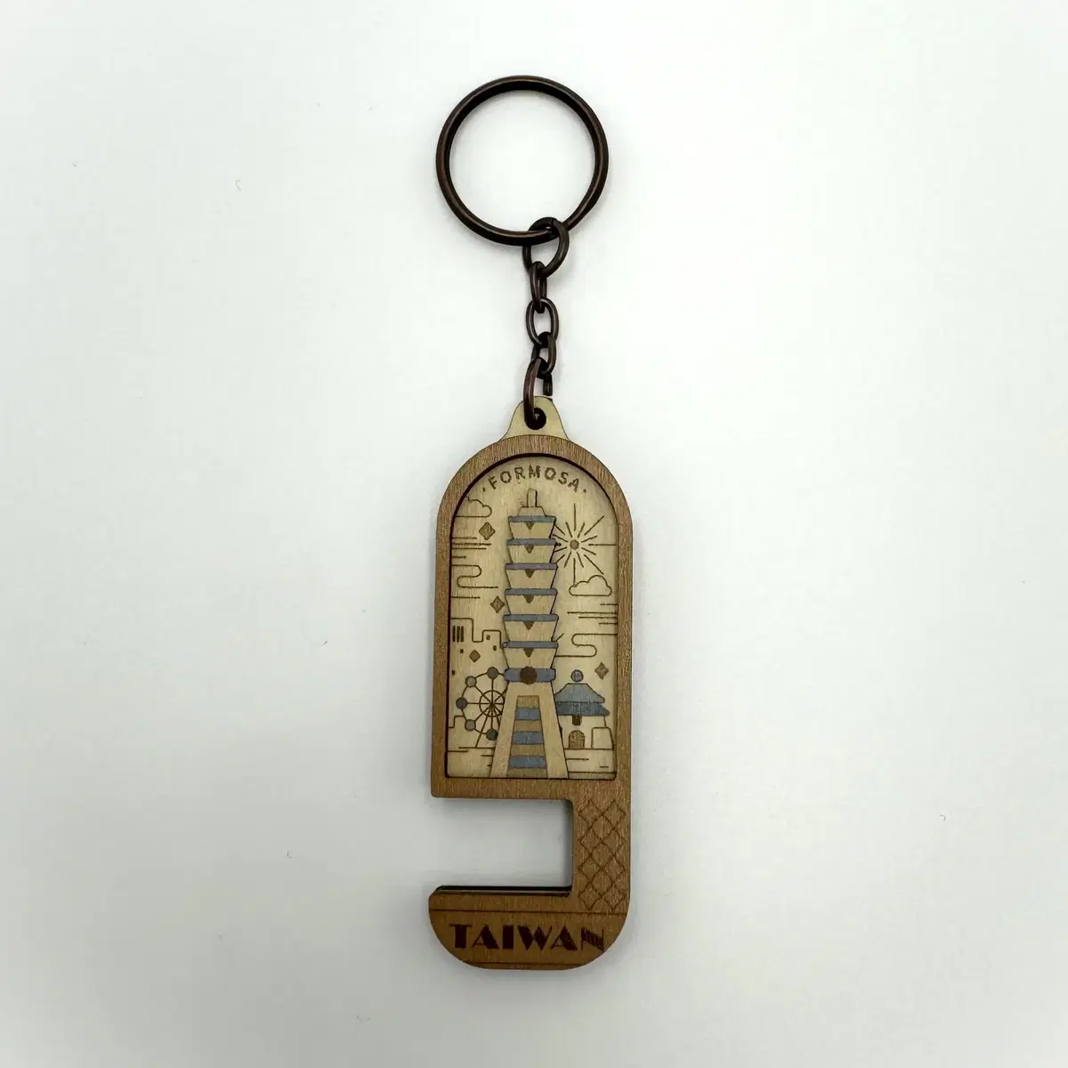 Vintage keychain Taiwan phone holder 3