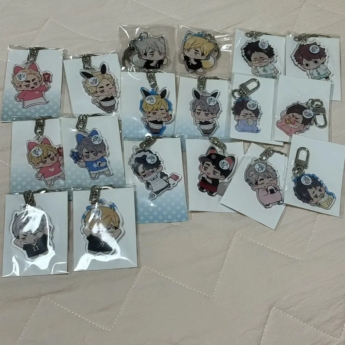 Haikyuu kanan-nim unofficial goods keyring