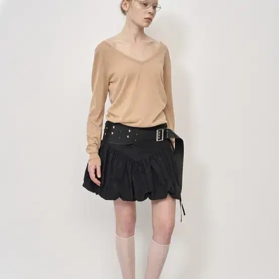 LCDC VOLUME MINI SKIRT (BLACK)