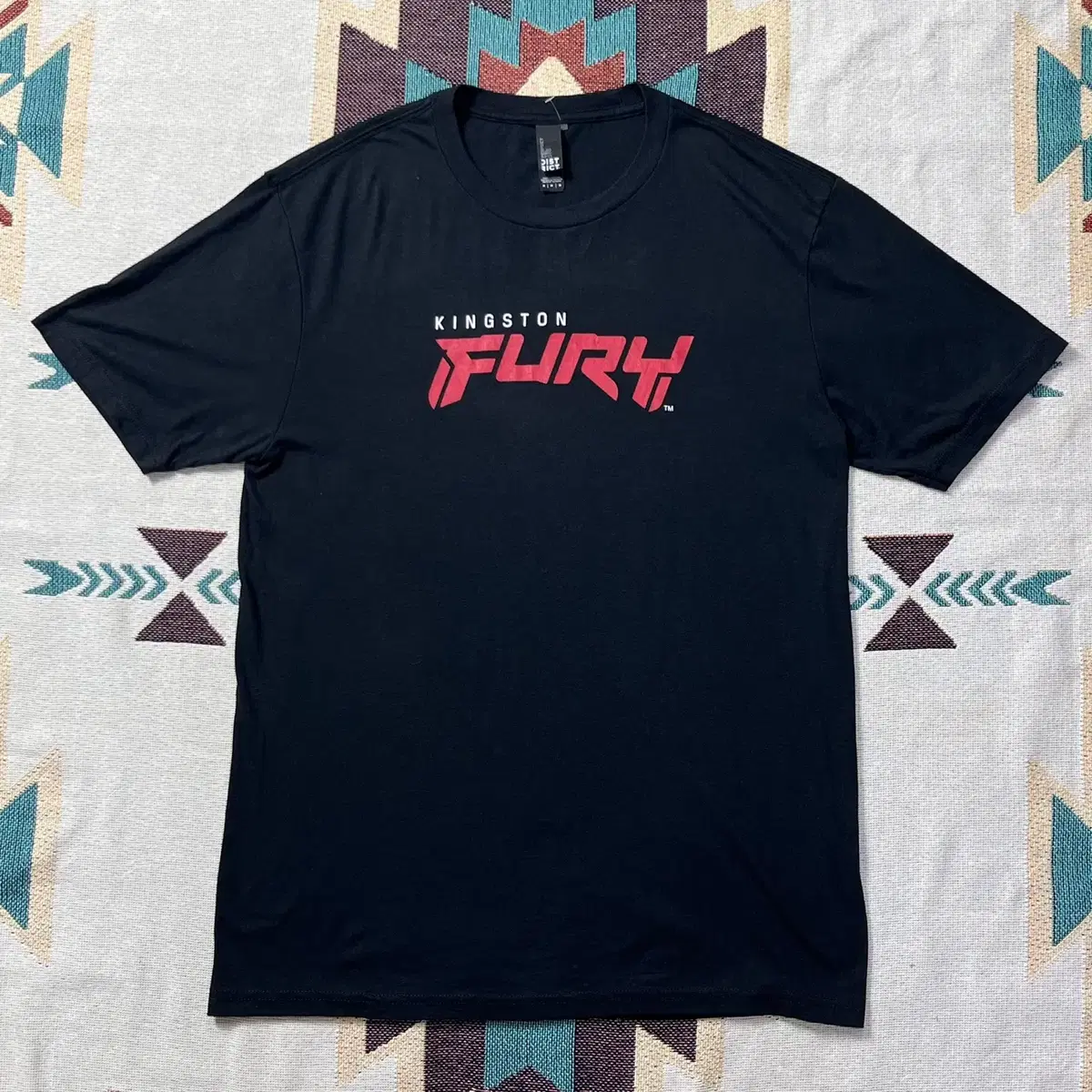 [DISTRICT] Vintage 'FURY' printed short sleeve T-shirt