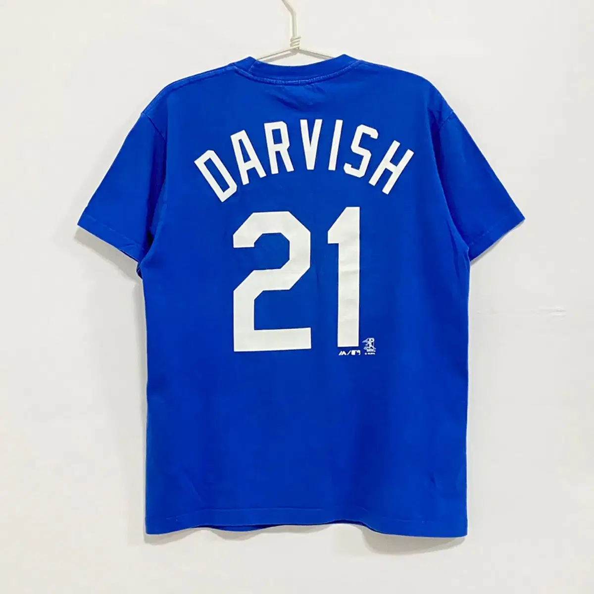 (1040) Majestic LA Dodgers Darvish Short Sleeve Round Neck Tee M