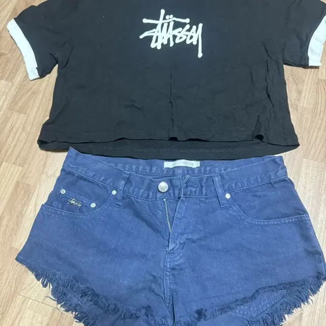 스투시 stussy 여성 크롭티셔츠