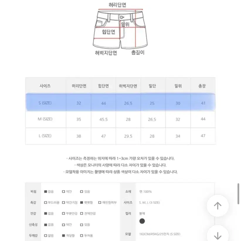 에이블리 애니원모어 피그먼트 흑청 쇼츠 팬츠