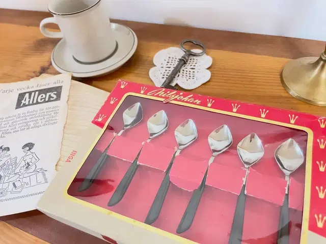 Nils Johan Vintage 6 Teaspoons