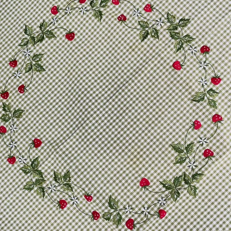 Vintage Strawberry Tablecloth from Swede