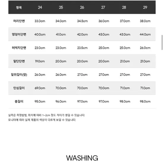 여성 하이라이즈 바디 슬림핏 부츠컷 앵클 데님 팬츠 (J219172) 2