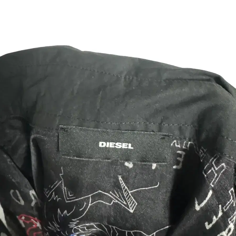 디젤 매쉬 레이어드 시스루 오버 셔츠 DIESEL