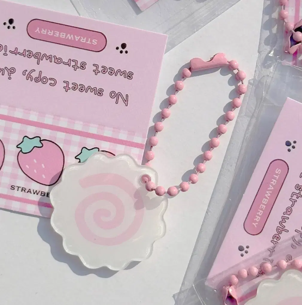 Naturomaki Pink Fish Cake Keyring