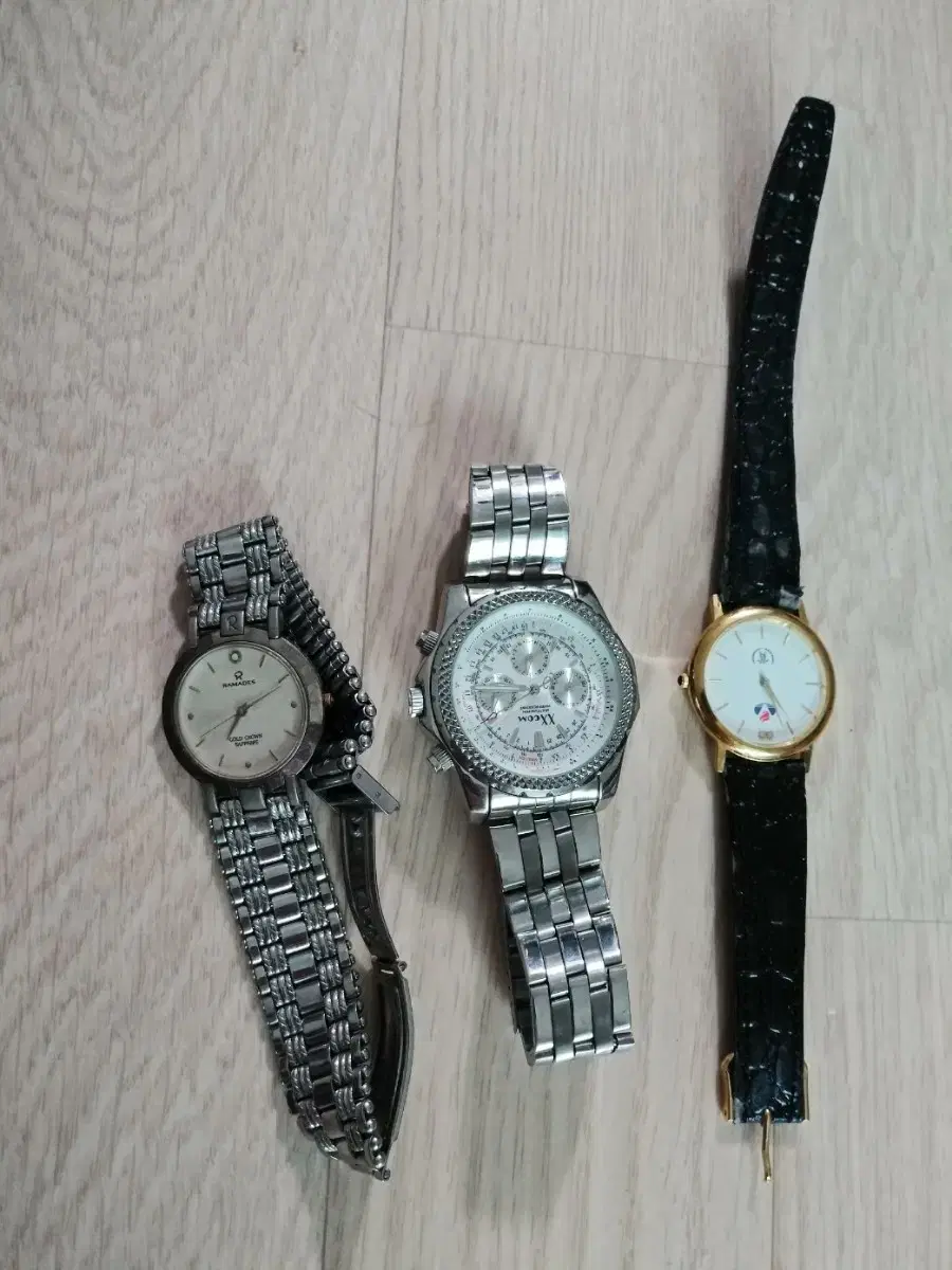 3 broken wristwatches, available for $8,000