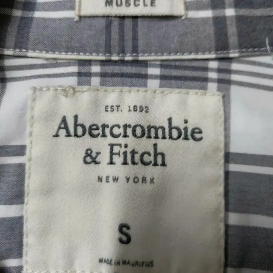 95)아베크롬비엔피치 Abercrombie 긴팔 체크 셔츠남방