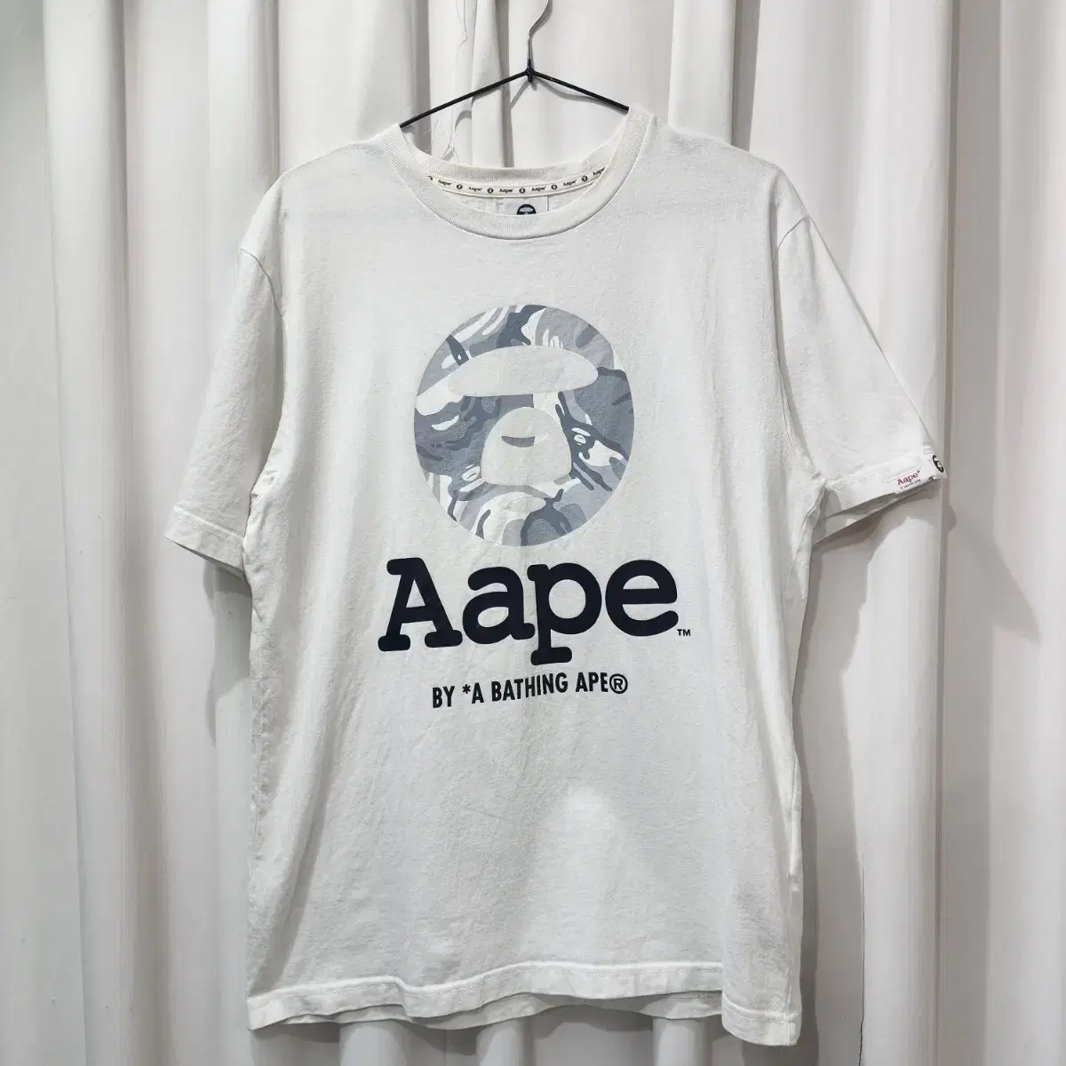 베이프 Bape 에이프 라운드넥 반팔 티셔츠