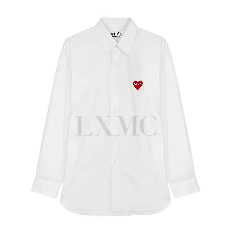 Comme des Garçons Song Shirt Heart Waffen Play CDG White Shirt AX-B002