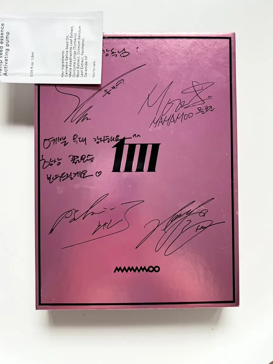 MAMAMOO mamamoo signed message signature non-sale album