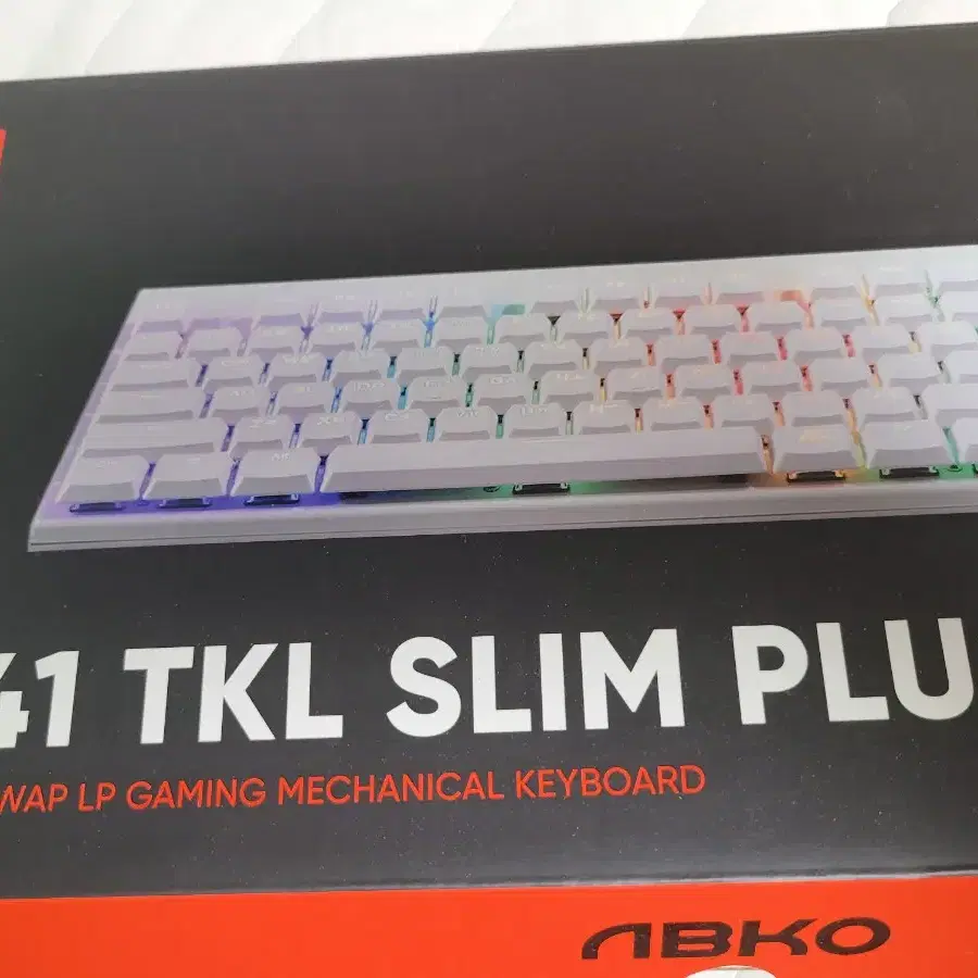 ABKO K641 TKL SLIM PLUS 적축 키보드 (박스 포함 풀셋