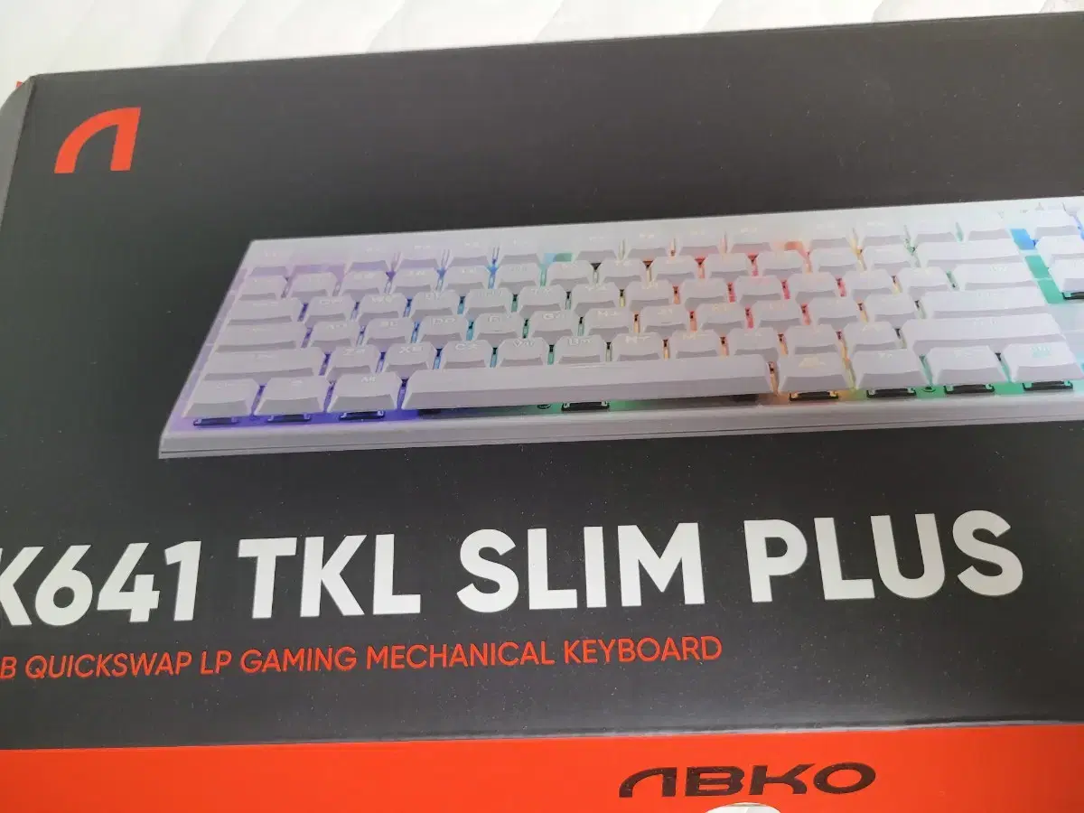 ABKO K641 TKL SLIM PLUS 적축 키보드 (박스 포함 풀셋