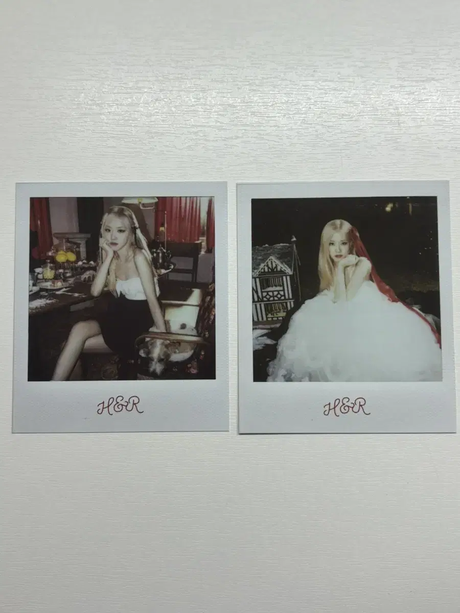 Rose season's greetings polaroid