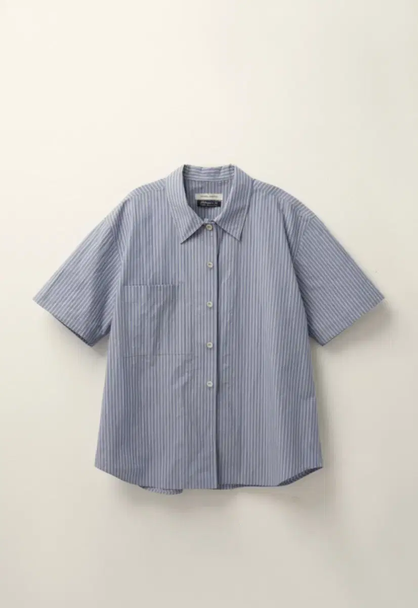 낫띵리튼 magida short sleeve shirt (blue str