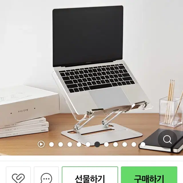 프로살림 투명 아크릴 독서대 아이패드 거치대