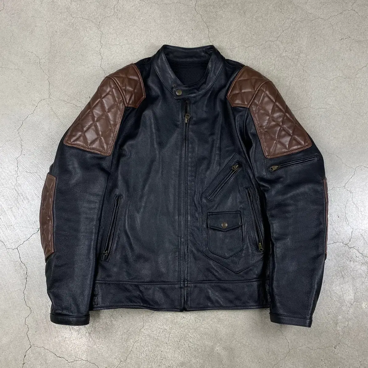 Halei leather Real Leather Biker Rider Jacket (105)