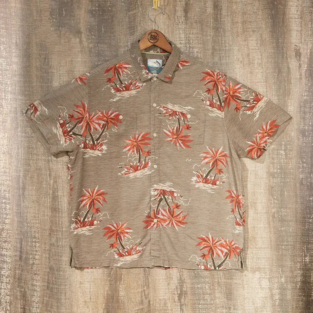 [XL] Tommy Bahama 실크 하와이안 셔츠 MT-985