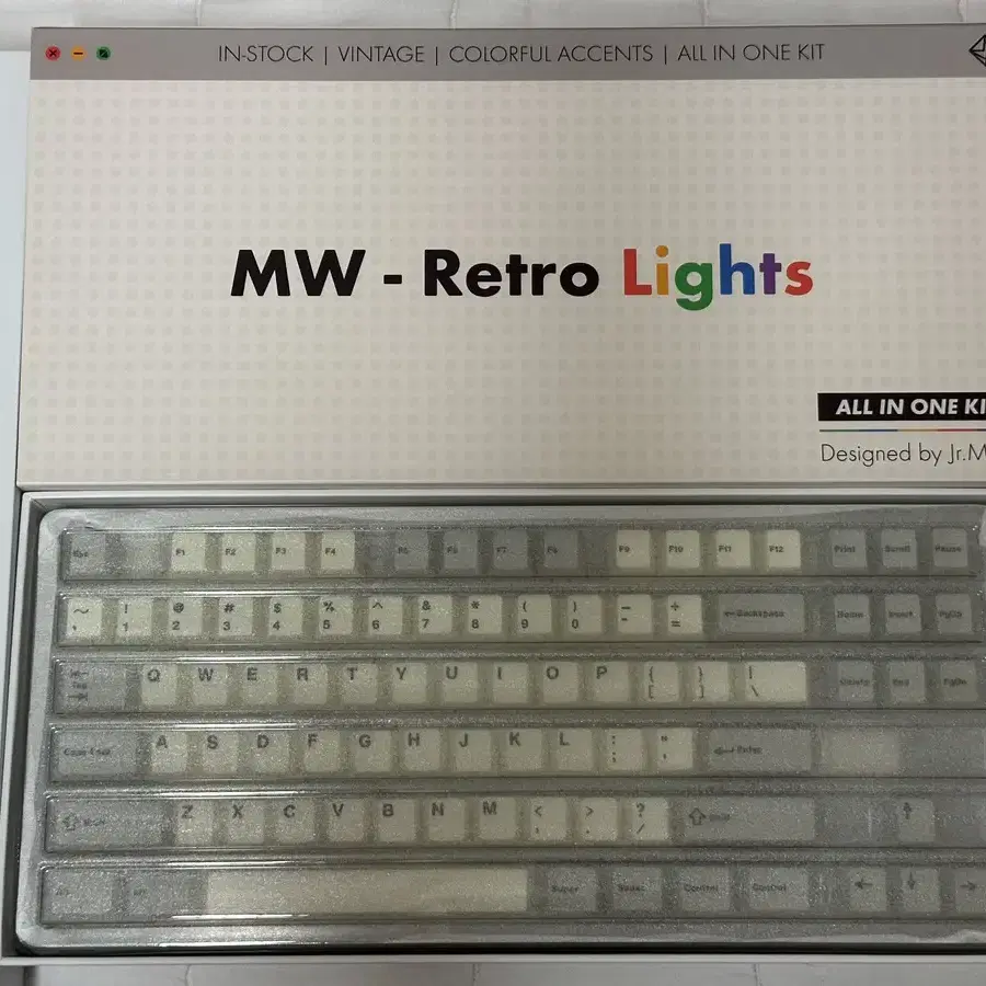 MW Retro Light Grey 키보드 키캡