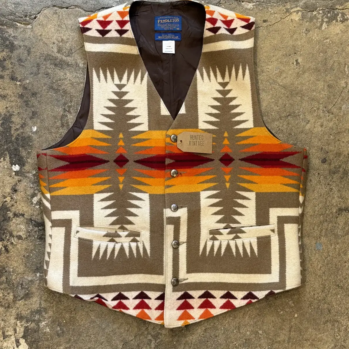 90s Pendleton Navajo Vest, M