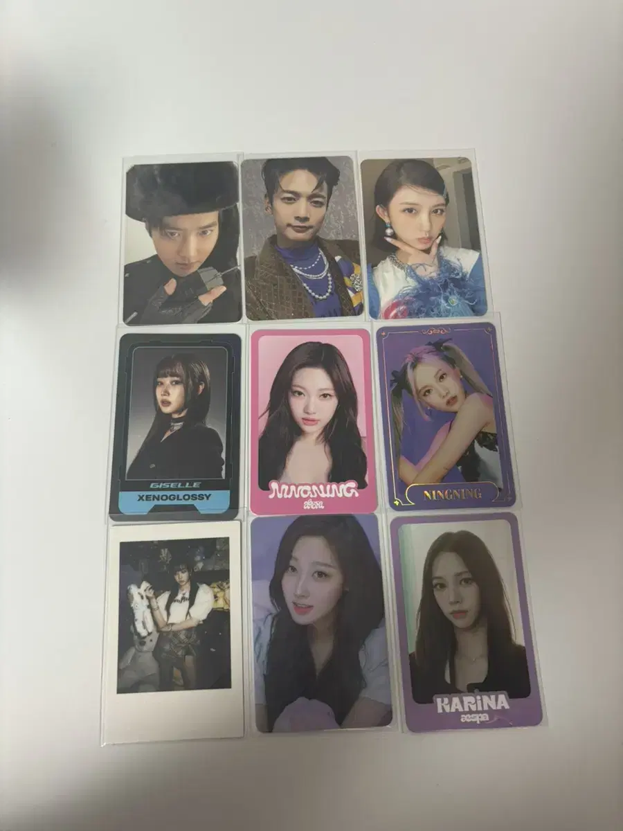 aespa ive super junior shinee photocard jang wonyoung karina