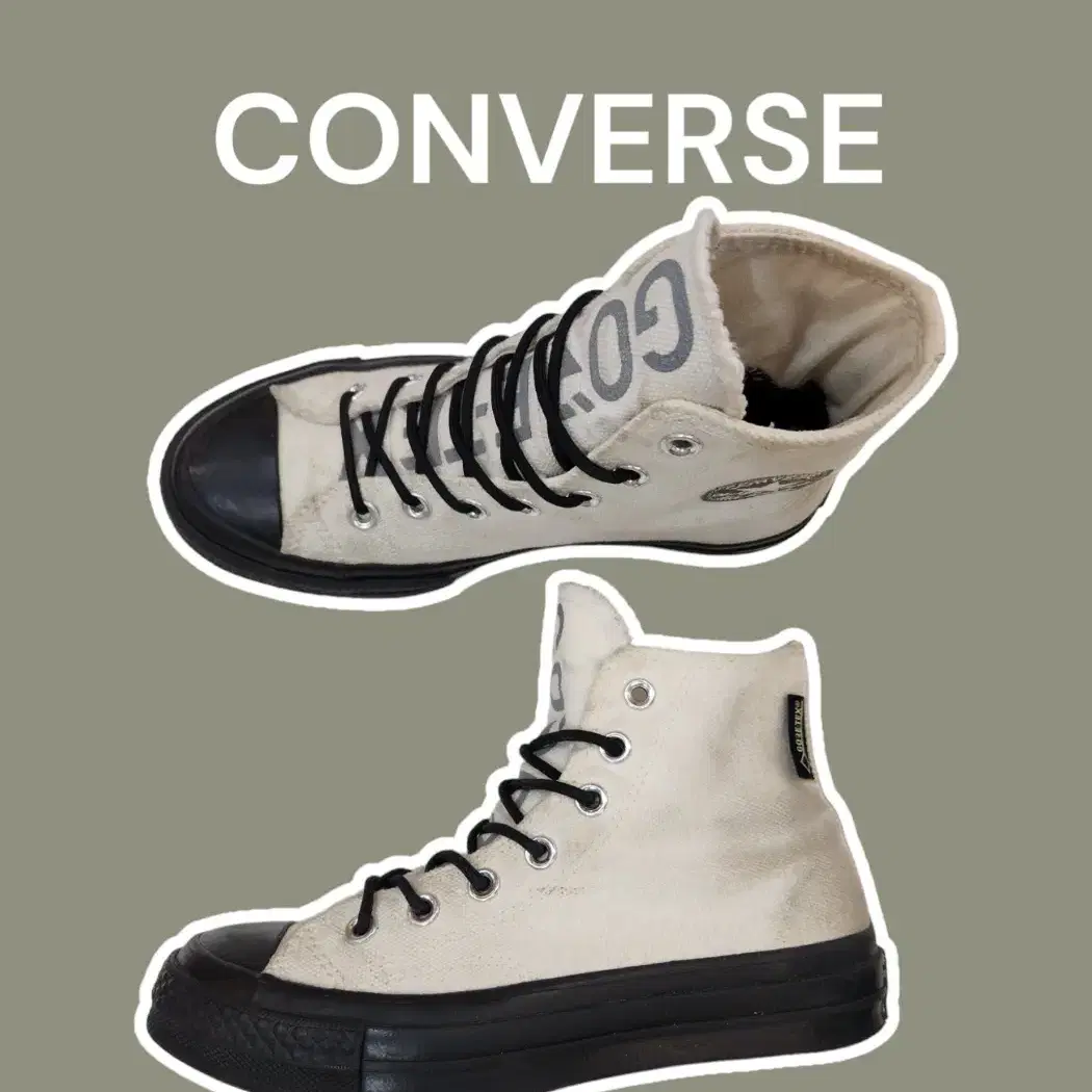 [230] CONVERSE 컨버스 x 고어텍스 척 테일러 화이트 블랙