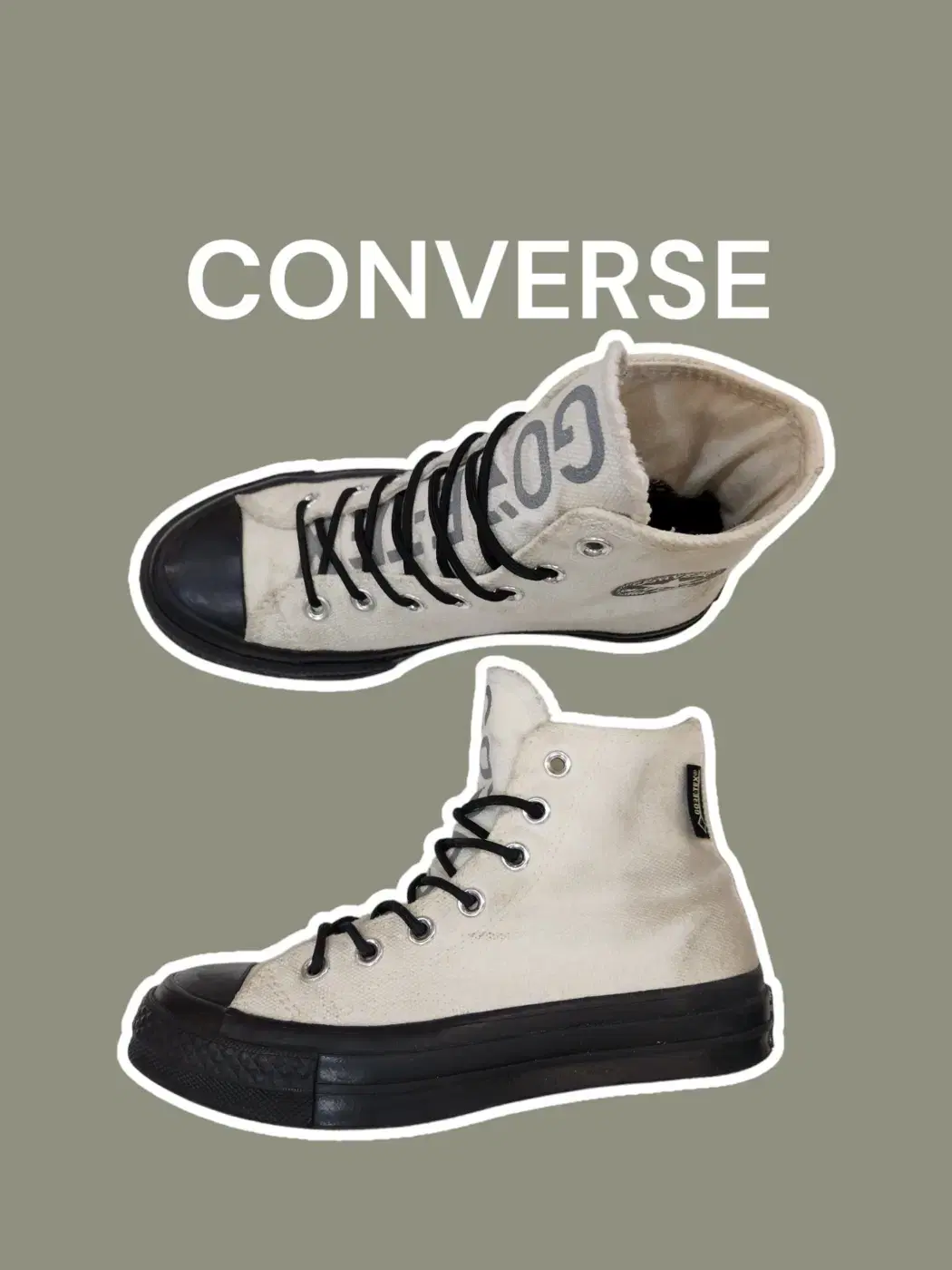 [230] CONVERSE 컨버스 x 고어텍스 척 테일러 화이트 블랙