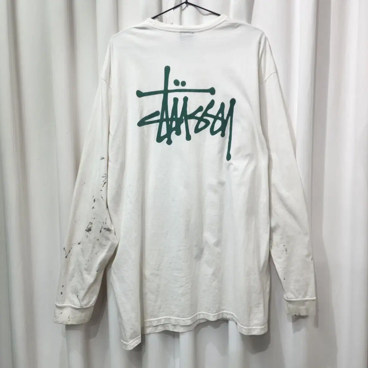 스투시 Stussy 라운드넥 긴팔 티셔츠