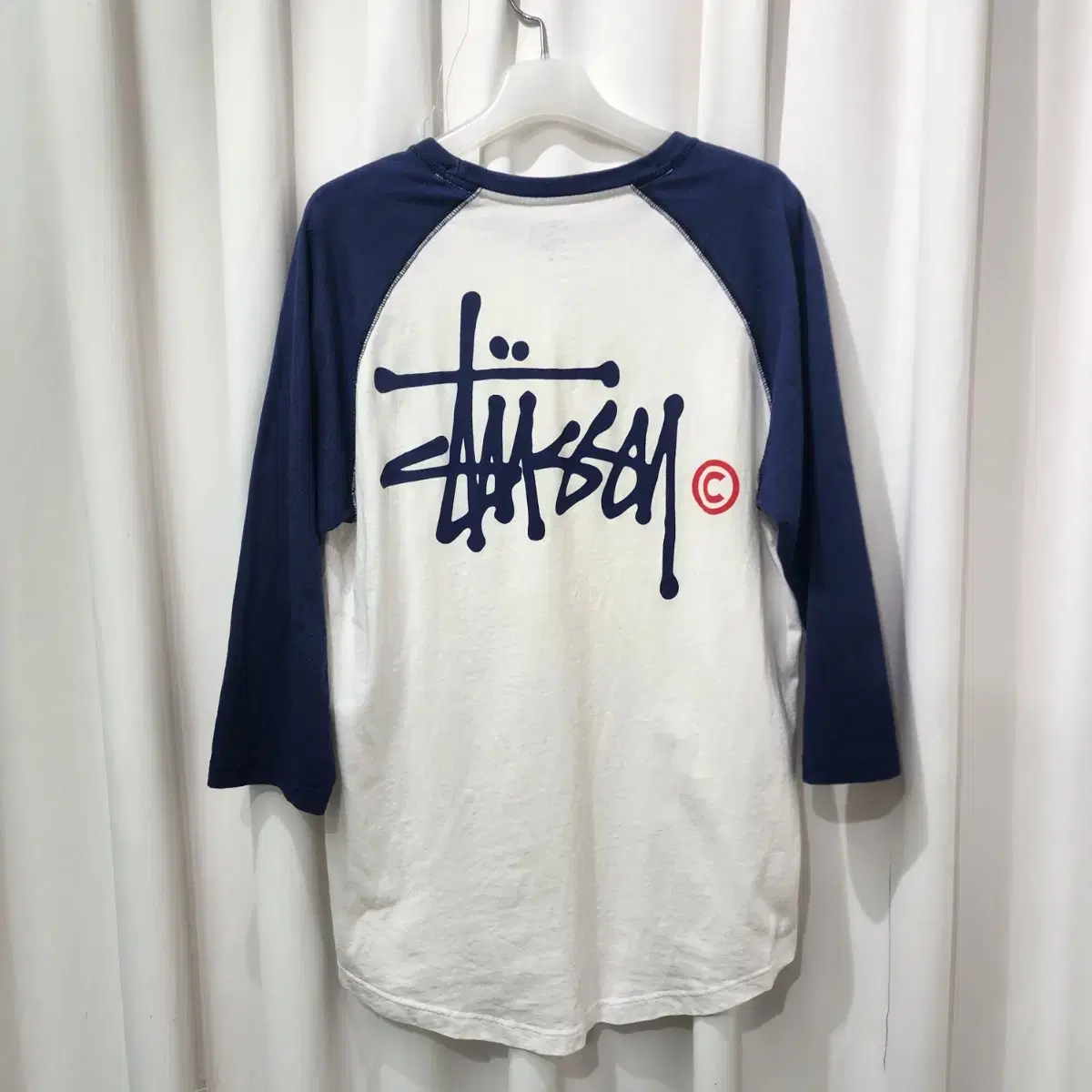 스투시 Stussy 라운드넥 7부 티셔츠