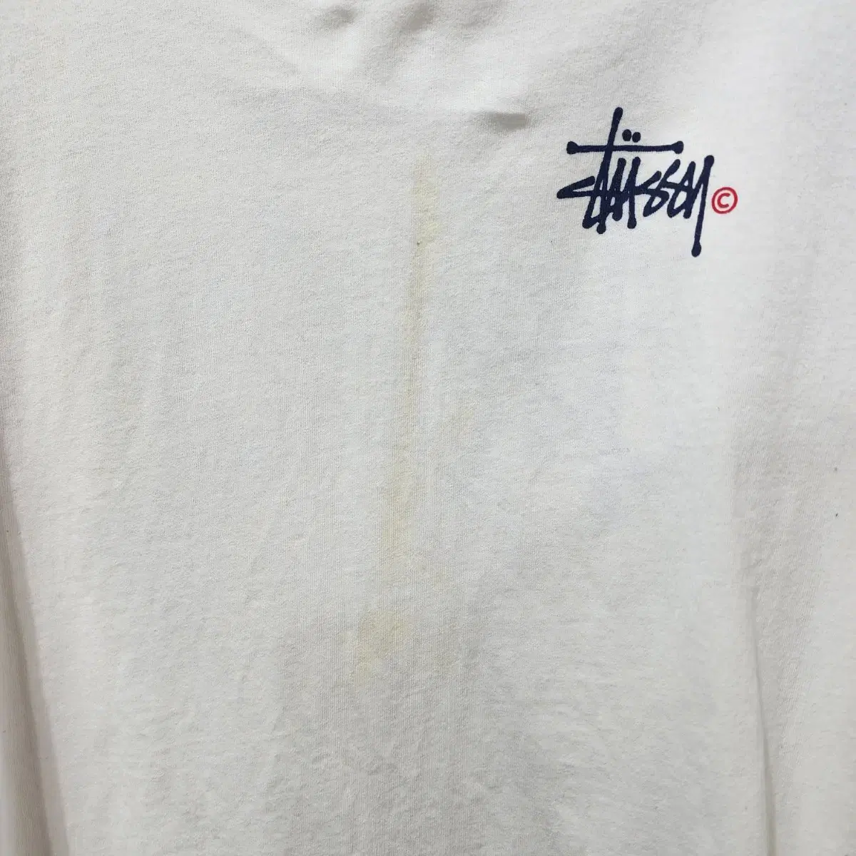 스투시 Stussy 라운드넥 7부 티셔츠