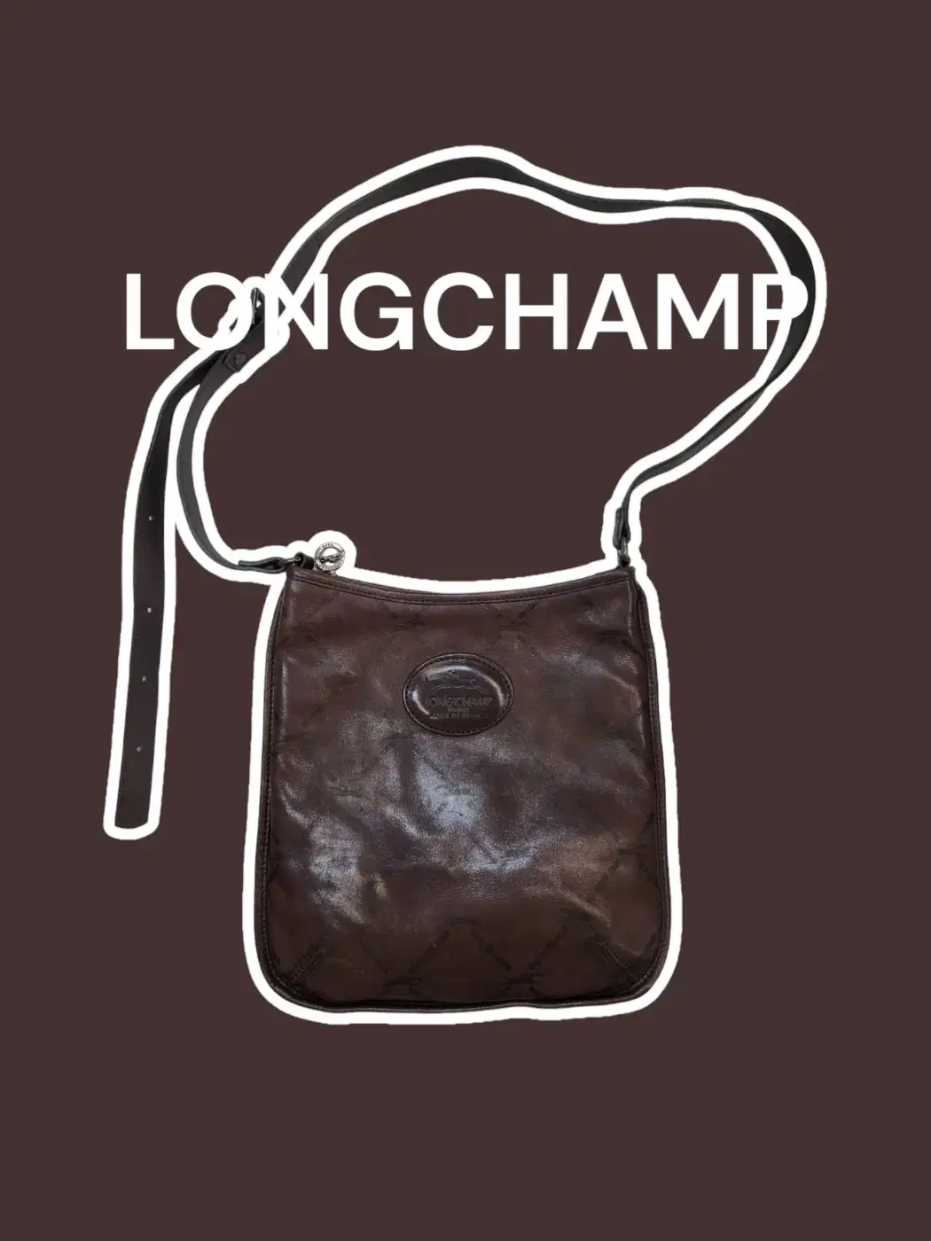 LONGCHAMP Vintage leather crossbody bag