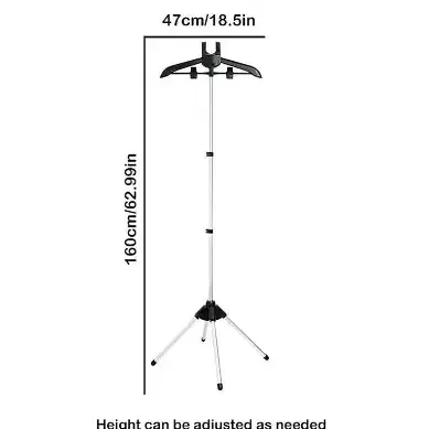 행거 옷걸이 편리한 다림질 스탠드 길이 조절 조립식 의류 스티머 랙