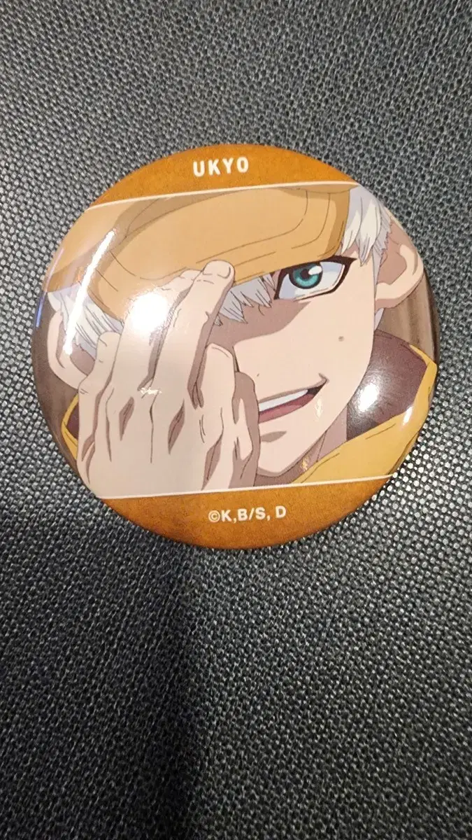 Dr.Stone Senku Chrome Ukyo Can Badge