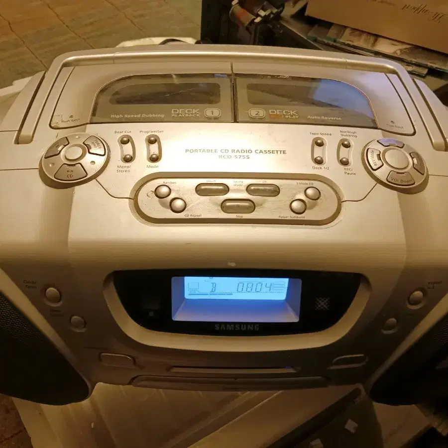 삼성 포터블 CD Radio Cassette RCD S75S