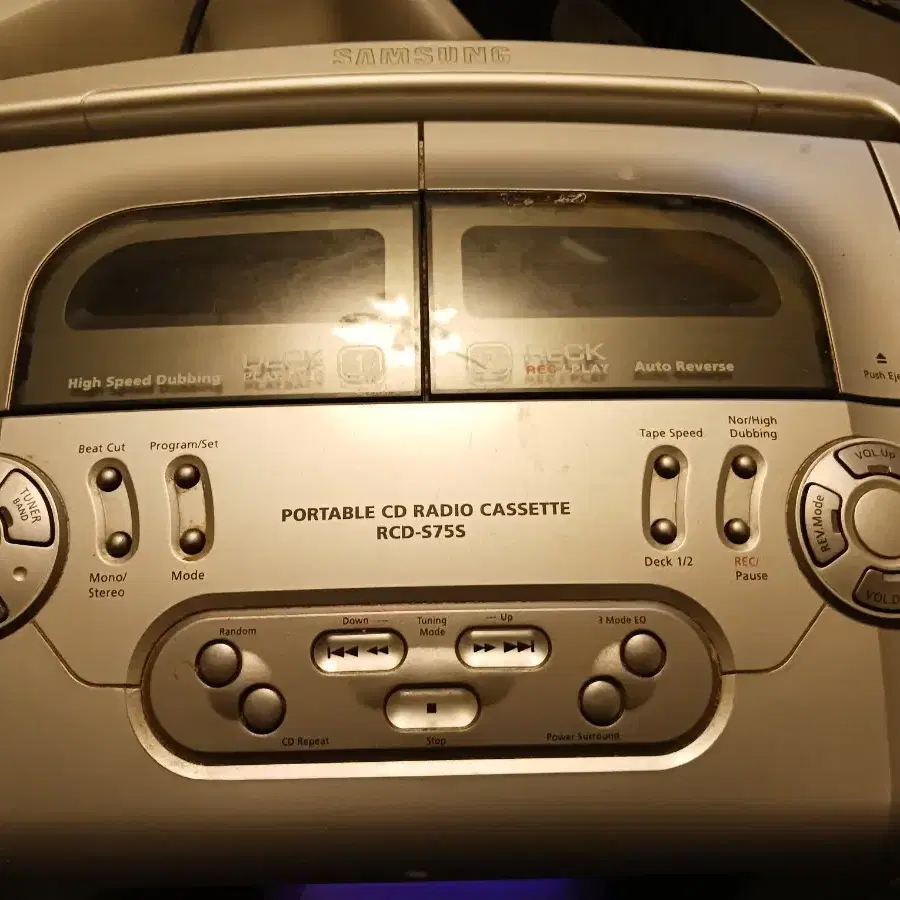 삼성 포터블 CD Radio Cassette RCD S75S