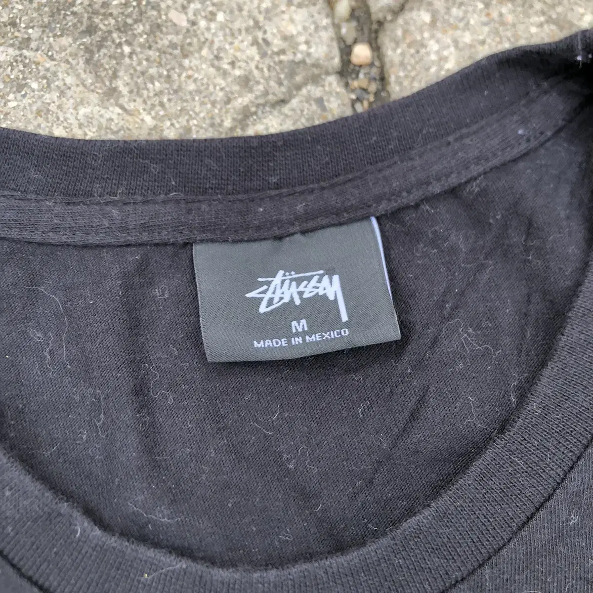 [M] Stussy 스투시 로고 검정 반팔티