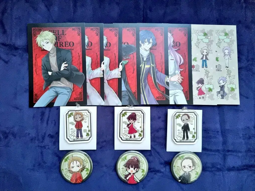 (+Pre-Order Benefit) Cell Song Animate Official Can Badge & Acrylic Keychain WTS