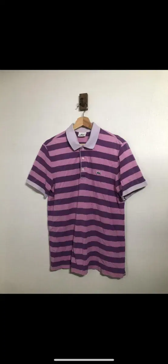 (100)Lacoste Stripe Short Sleeve Karati