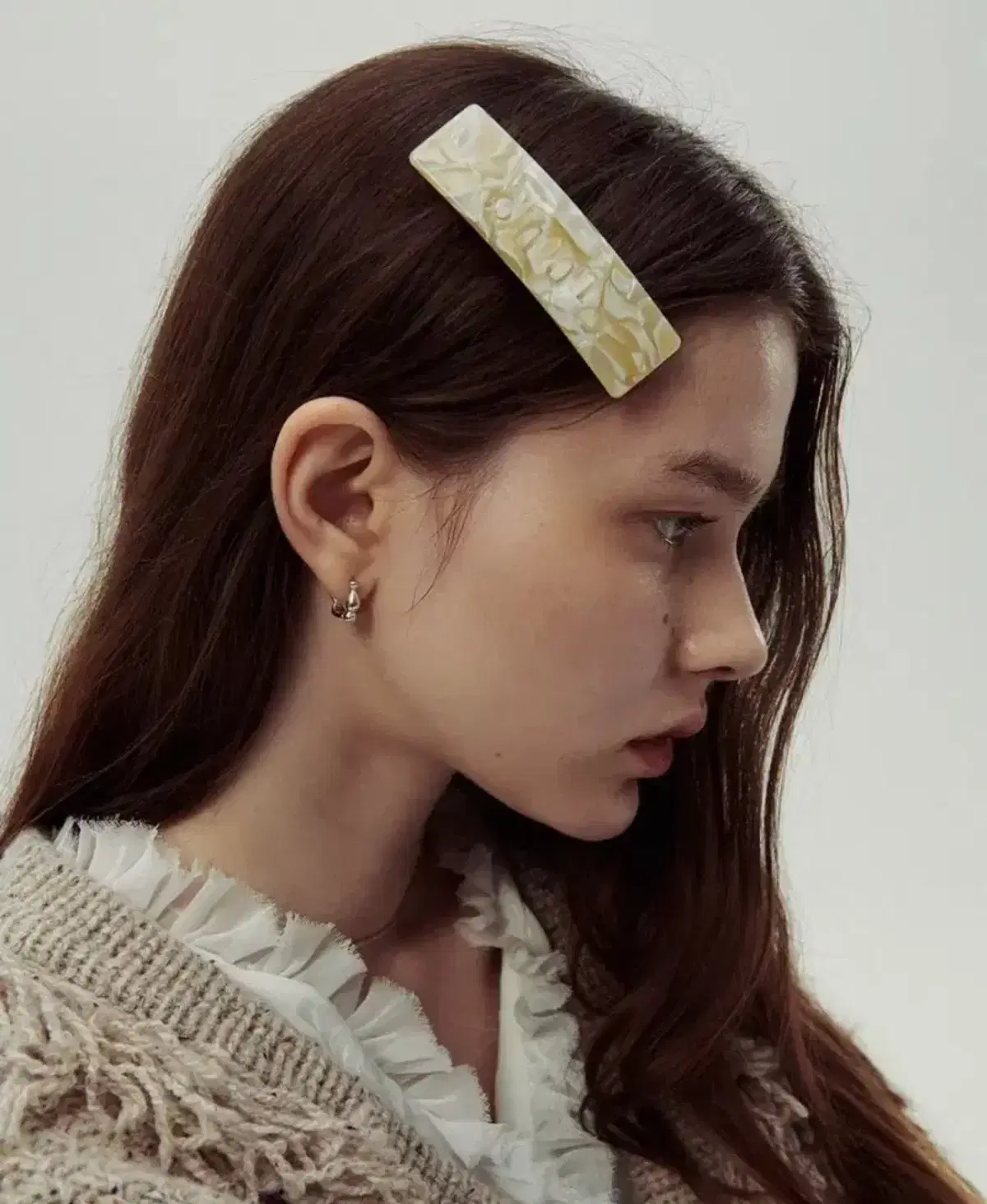 시눈 로고 헤어 클립 마블(sinoon logo hair clip)