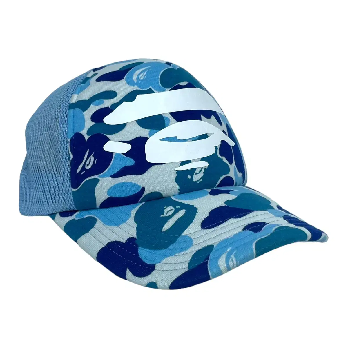 베이프 bape 카모 메쉬 불캡 모자