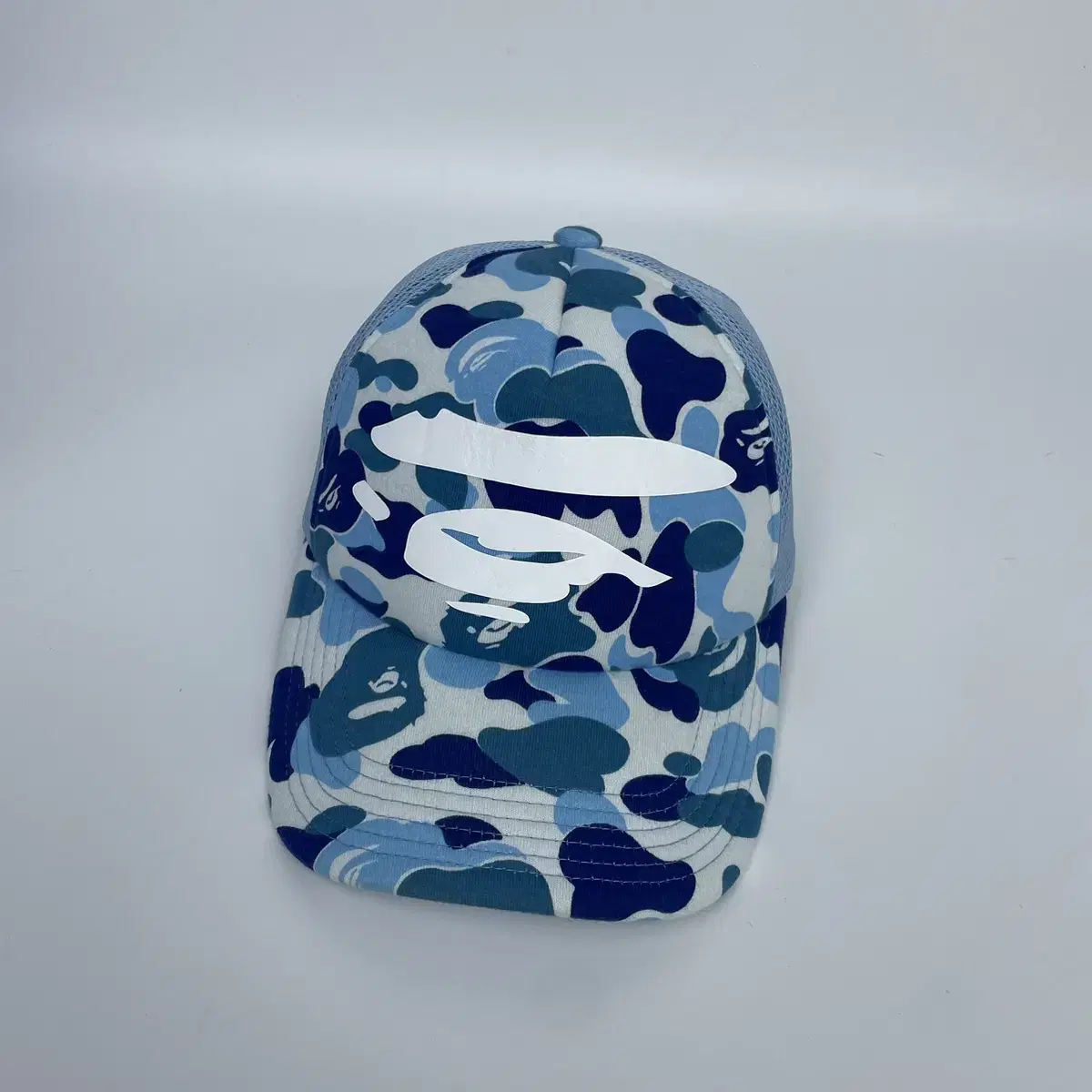 베이프 bape 카모 메쉬 불캡 모자