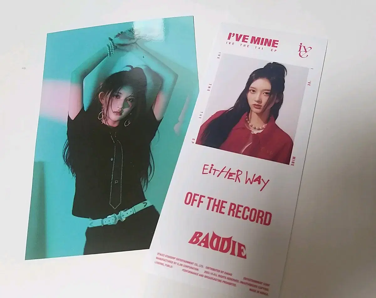 Ive Etherway Bady Opre Appendix postcard sticker gaeul set