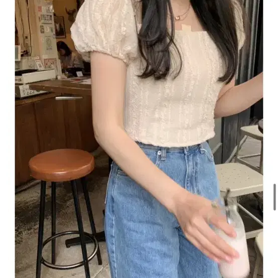 베르니마켓 샵베르니 플랫 콘 데님 plat cone denim s