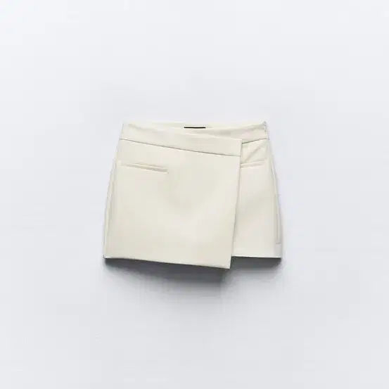 자라 화이트 치마바지 asymmetric skort ecru S사이즈