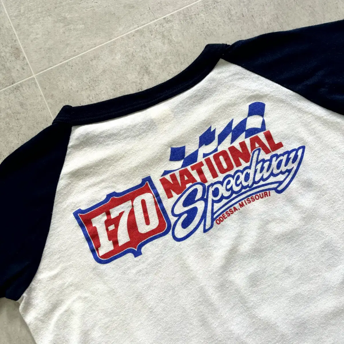 80's 빈티지 NATIONAL Speedway 1/2 티셔츠 55 반