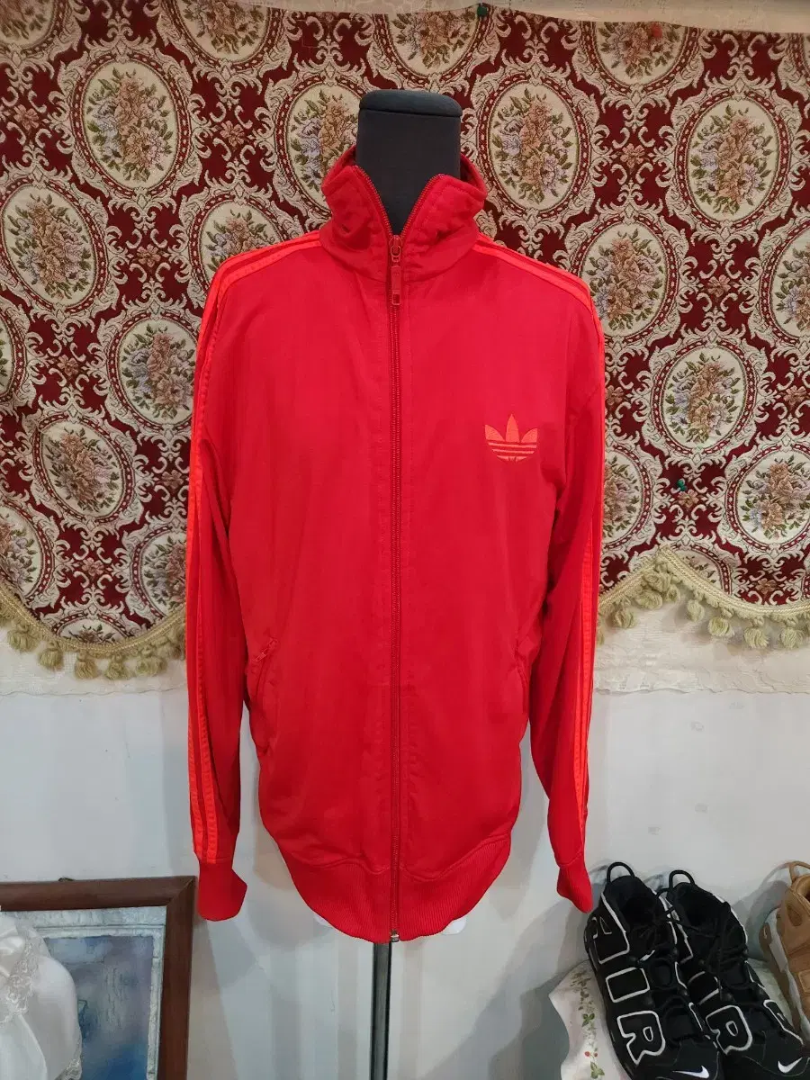 Adidas Firebird Red-Orange Jersey Jacket