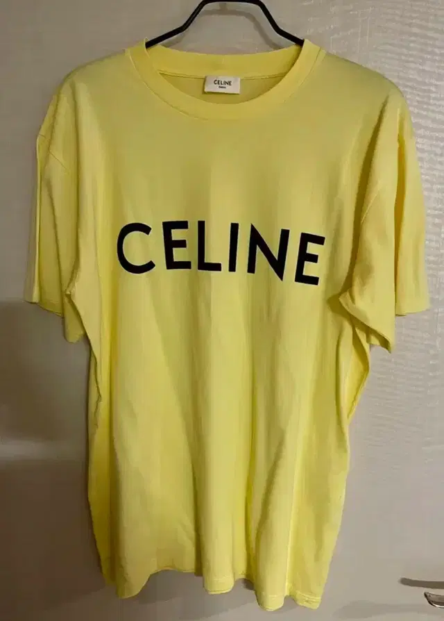 Celine 셀린 여성 로고티 노란색 새상품